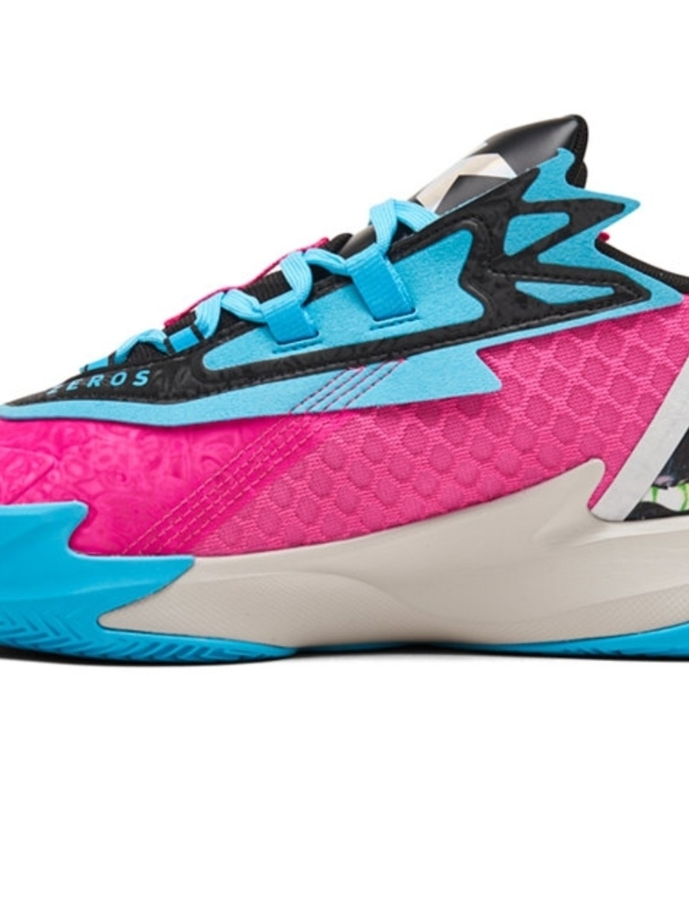 Puma Men’s Multicolor Zeros Sneakers — Pink, Blue, Green, White, Black - Picture 4 of 7